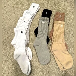 Buffbunny scrunch socks; multiple colors